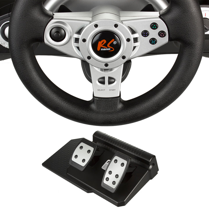 NanoRS RS700 Gaming Racing-stuur met pedaal 8in1 PS4/PS3/Xbox ONE/PC (X-ingang/D-ingang)/Android