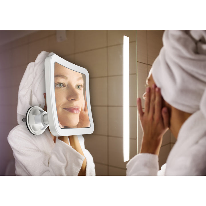 Miroir de salle de bain pivotant avec éclairage LED CR 2169
