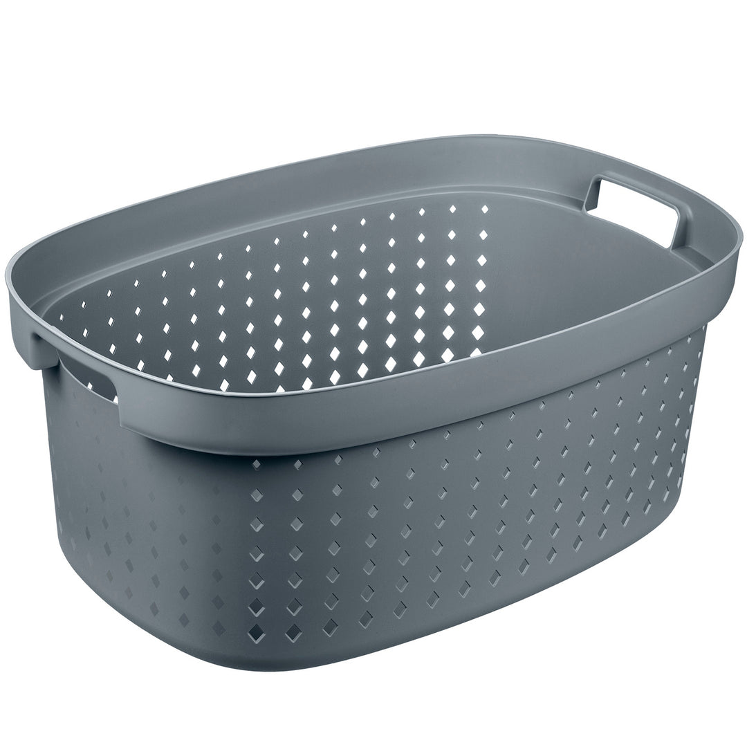 Wasmand 42 L Plast Team SEOUL grijs met handvat