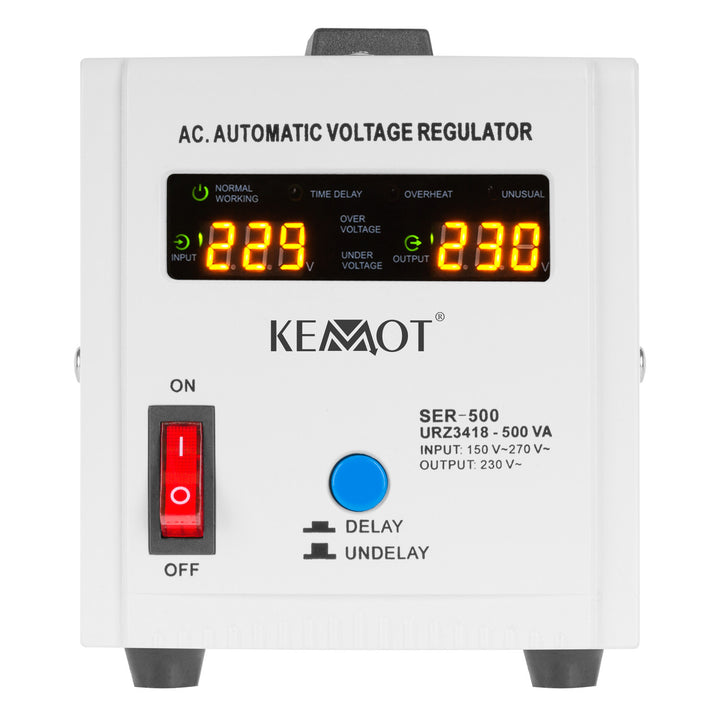 Stabilisateur de tension automatique avec affichage LED KEMOT SER-500