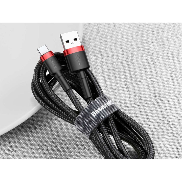 Câble Baseus, USB type C, longueur 50cm, 3A, noir, BASKBK46595