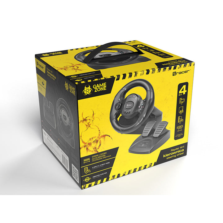 Racestuur met pedalen 4 in 1 PC PS3 PS4 XoneTracer Rayder TRAJOY46765