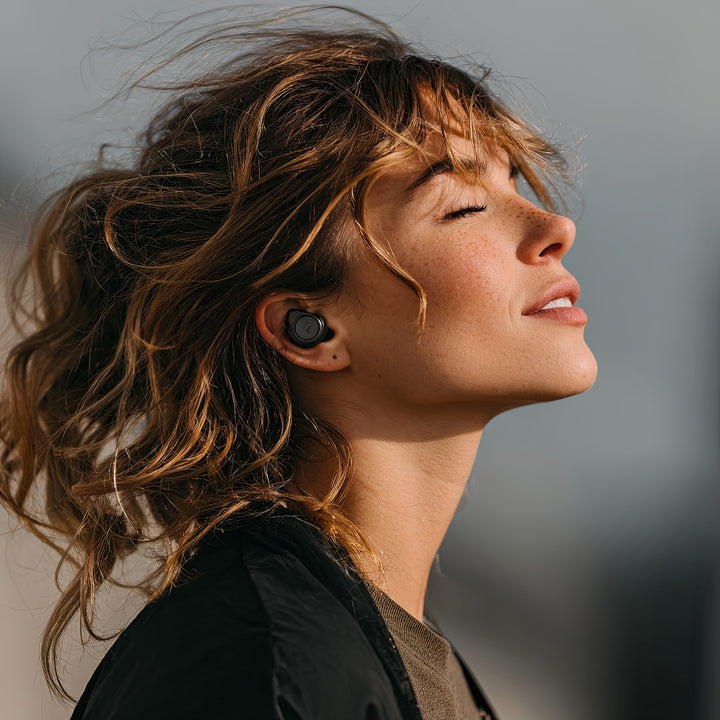 TWS BT 5.1 draadloze hoofdtelefoon zwart met powerbank Audiocore AC580