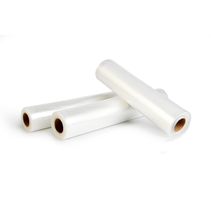 Kit universel de film Camry pour scelleuses sous vide (2 rouleaux 28x300cm + 3 rouleaux 20x300cm)