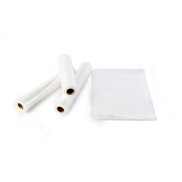 Kit universel de film Camry pour scelleuses sous vide (2 rouleaux 28x300cm + 3 rouleaux 20x300cm)