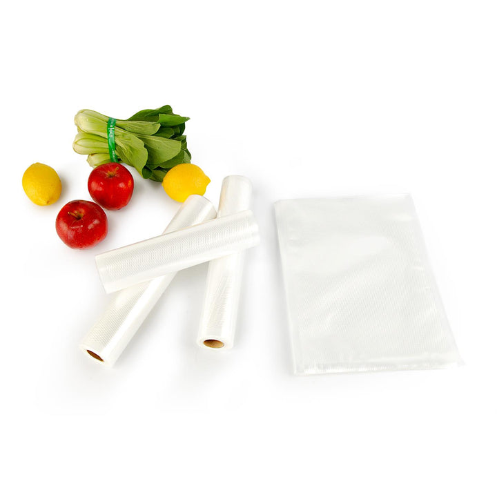 Kit universel de film Camry pour scelleuses sous vide (2 rouleaux 28x300cm + 3 rouleaux 20x300cm)
