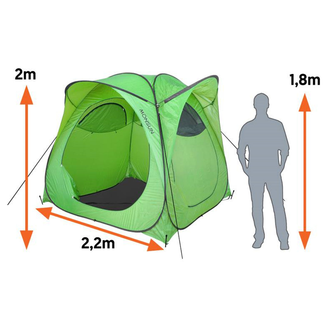 Tente de pêche touristique Camping avec sol Monsun LXMS1