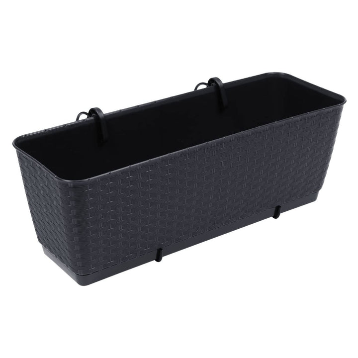 12L bloempot met haak Ratolla antraciet Prosperplast DRL500PW