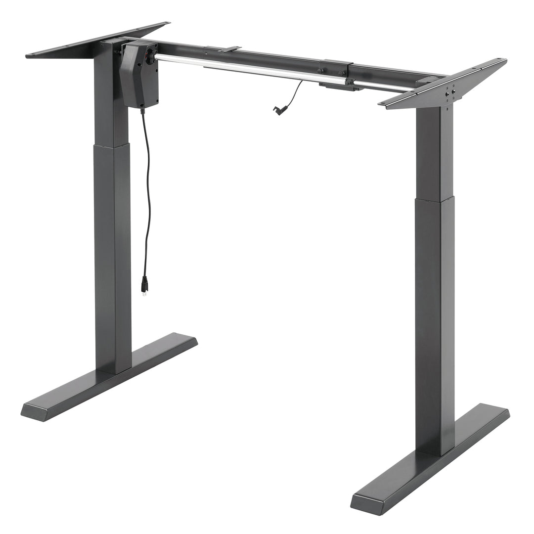 In hoogte verstelbaar Ergo Office elektrisch bureau, grijs, max. hoogte 123 cm, 80 kg - zonder blad, voor staand en zittend werken, ER-433