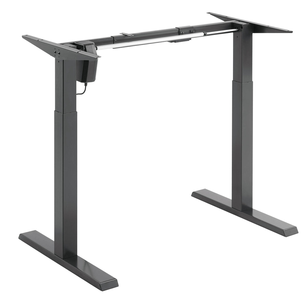 In hoogte verstelbaar Ergo Office elektrisch bureau, grijs, max. hoogte 123 cm, 80 kg - zonder blad, voor staand en zittend werken, ER-433