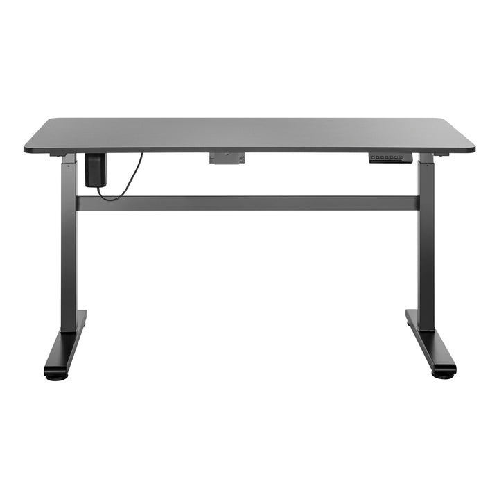 Ergo Office elektrisch bureau, in hoogte verstelbaar, grijs, max hoogte 118cm 50 kg - met zit-sta tafel, ER-434