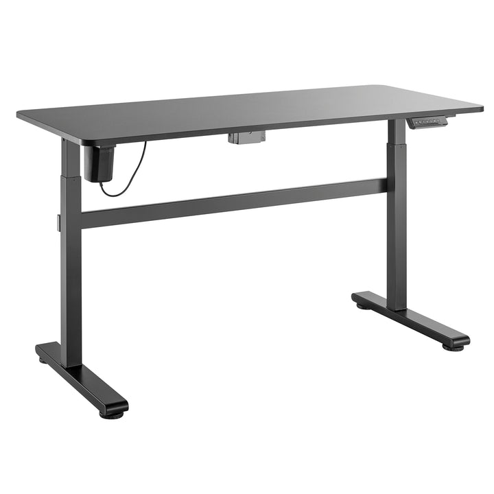 Ergo Office elektrisch bureau, in hoogte verstelbaar, grijs, max hoogte 118cm 50 kg - met zit-sta tafel, ER-434