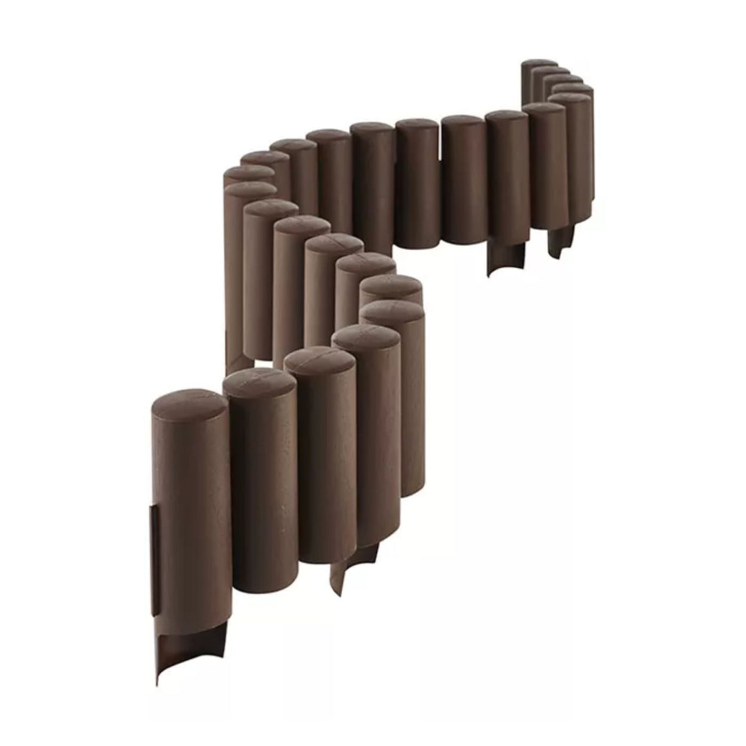 Palissade de jardin Bordure Pelouse IPAL Plus marron 2,4m