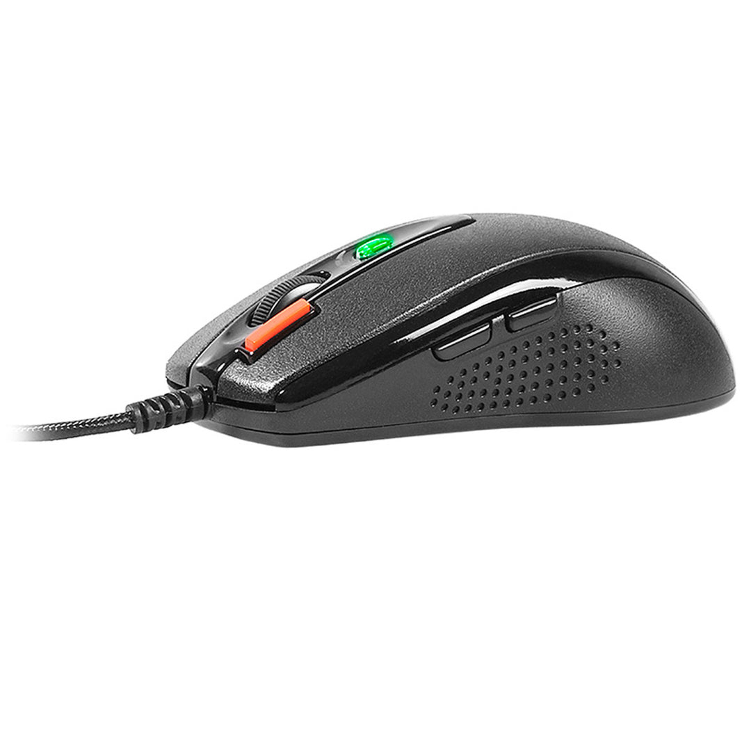 A4Tech souris + tapis de souris, 7 boutons, capteur optique, USB, X-Game X-7120