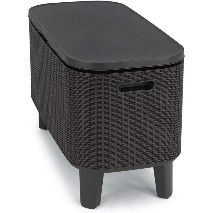 Table avec réfrigérateur jardin 2en1 Bevy Cool Bar graphite