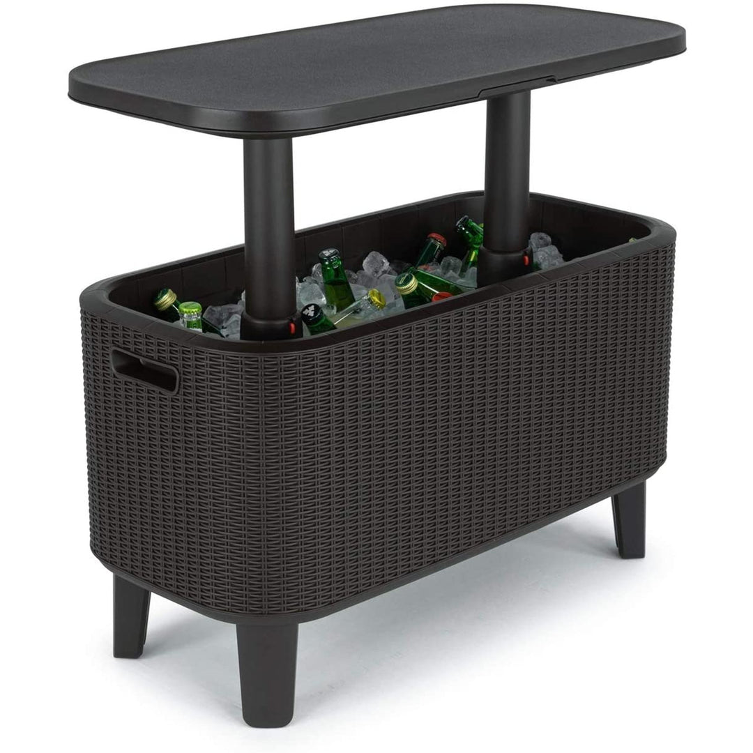 Table avec réfrigérateur jardin 2en1 Bevy Cool Bar graphite