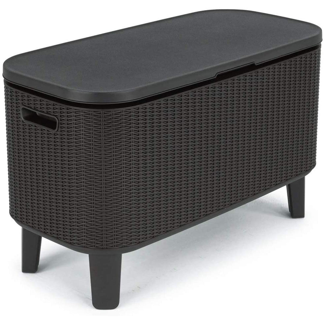 Table avec réfrigérateur jardin 2en1 Bevy Cool Bar graphite
