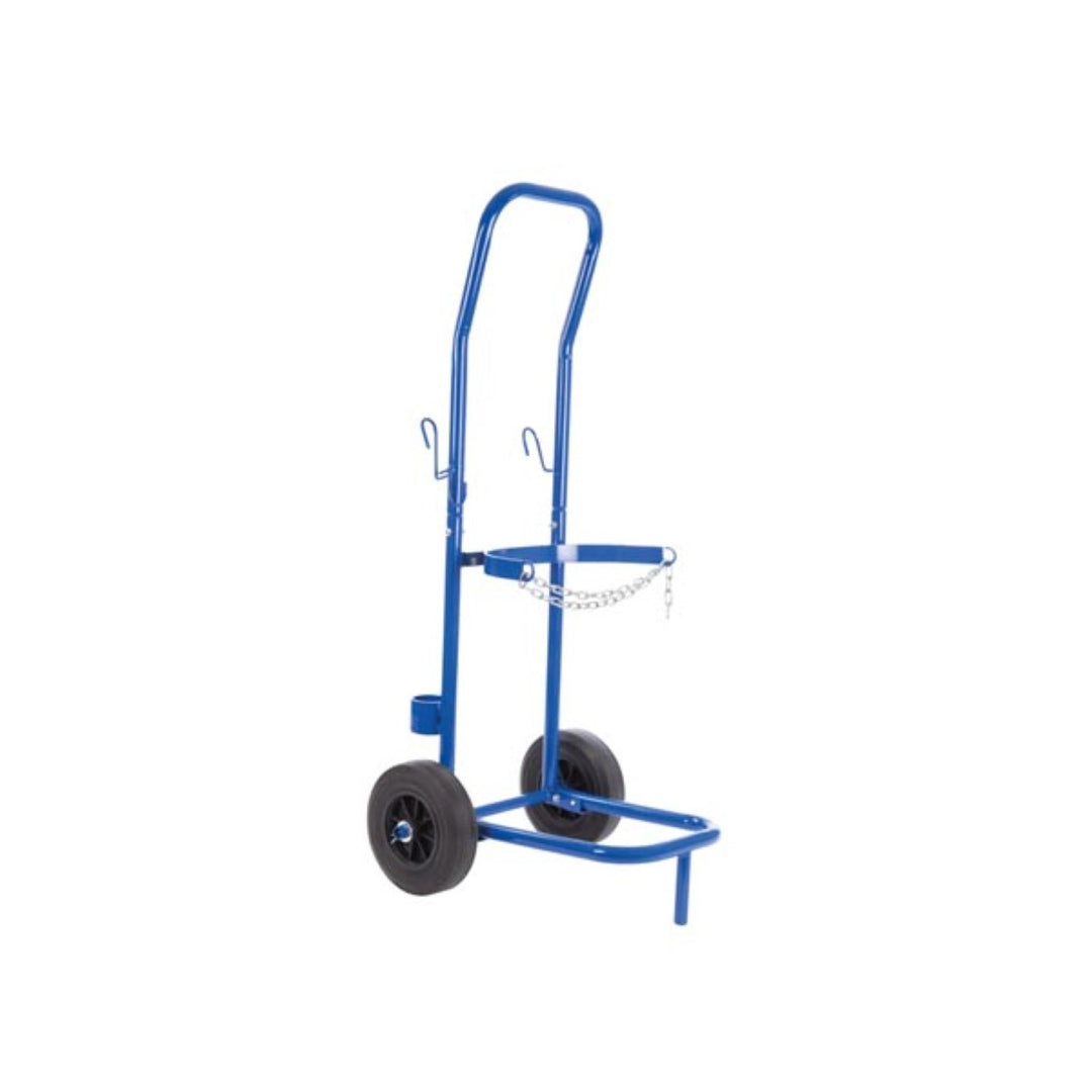 Tooland QT118 stalen trolley voor gasflessen tot 100kg blauw