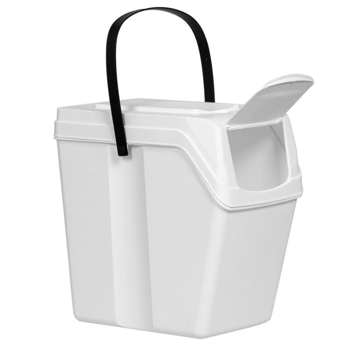 Ensemble Poubelles Tri des dechets 3x25L blanc Sortibox Prosperplast ISWB25S3