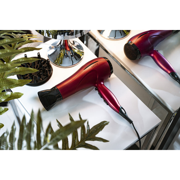Sèche-cheveux Camry, 2 niveaux de puissance, 3 niveaux de température, 2400W, rouge, CR 2253