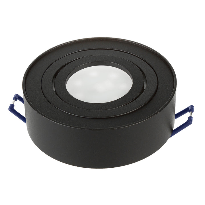 Maclean MCE462 B Spot plafondlamp voor MR16/GU10 lichtbronnen zwart 94x32mm rond aluminium