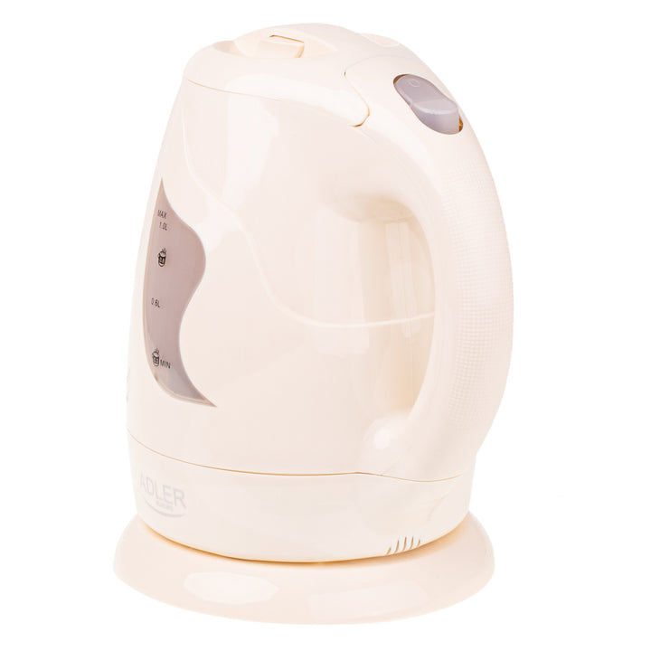 Bouilloire sans fil Adler, 850W, 1L, beige, AD 08 b