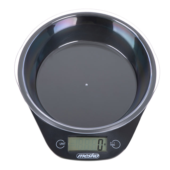 Balance de cuisine Mesko MS 3164 avec bol ayant une capacité de charge maximale de 5 kg