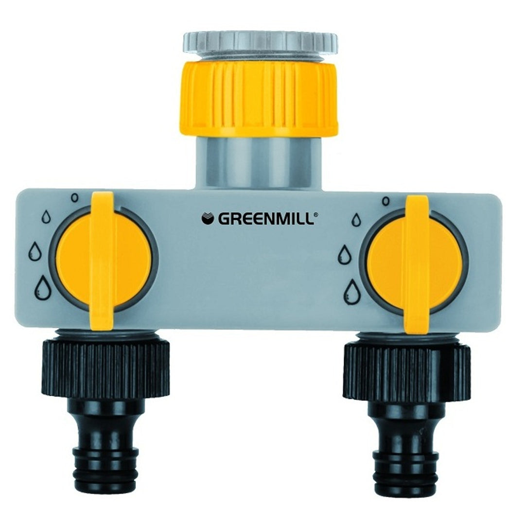 Distributeur à double robinet 1"-3/4" Greenmill GB1683C