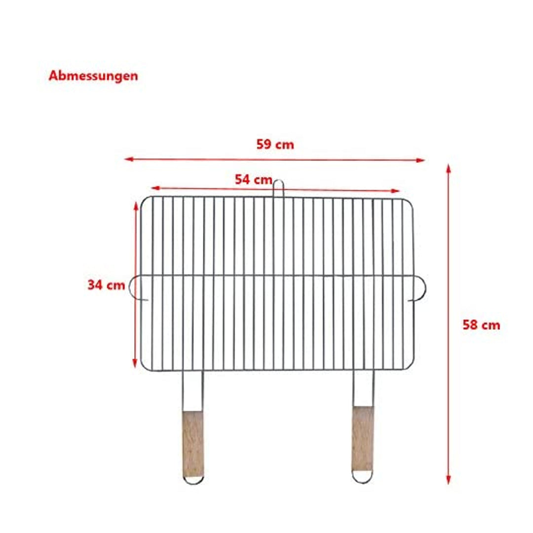 Grille de barbecue 54 x 34 cm acier chromé MG255 Master Grill & Party