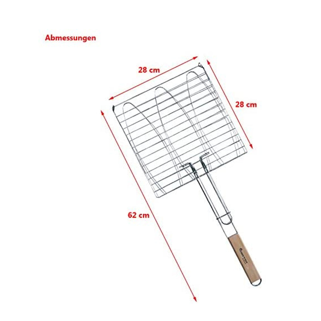 Grille pour triple poissons barbecue acier Master MG282