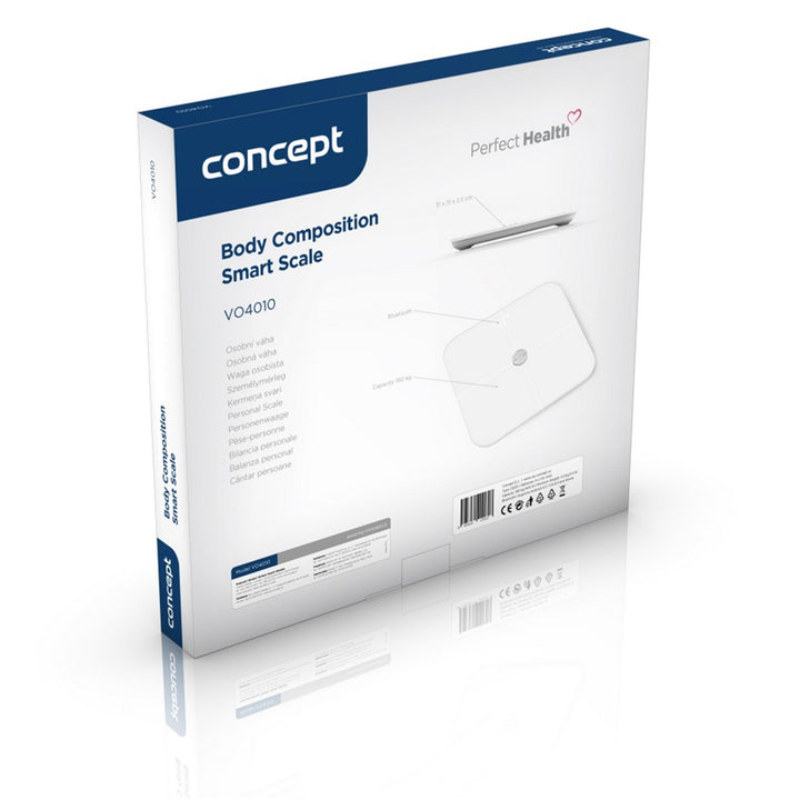 Concept VO4010 Perfect Health witte LED BT diagnoseweegschaal