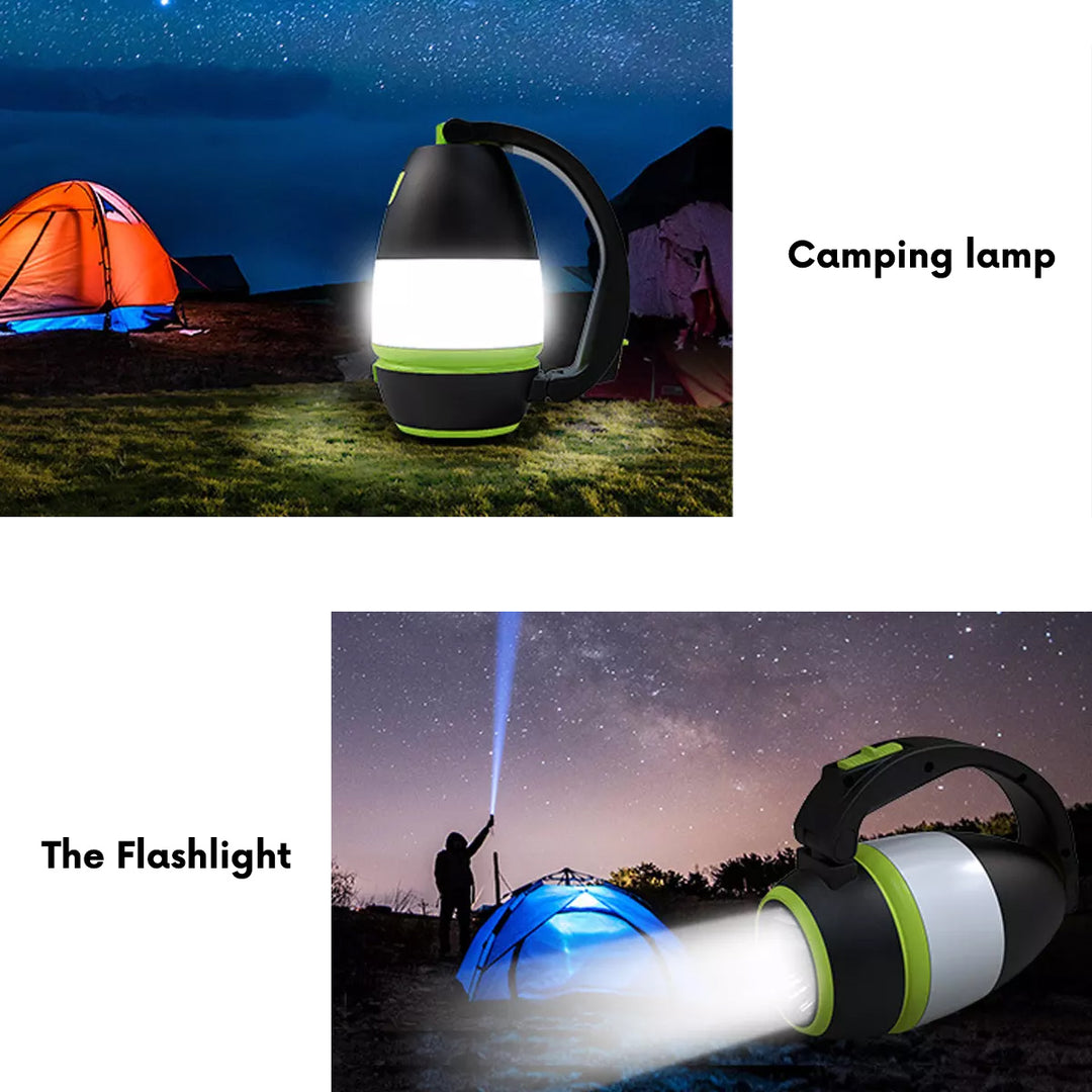 Maclean MCE298 Lampe LED 3en1 camping lampe de bureau lampe de poche 1W 60-200lm Blanc froid  6000K 18650 1500mAh fonction banque de puissance