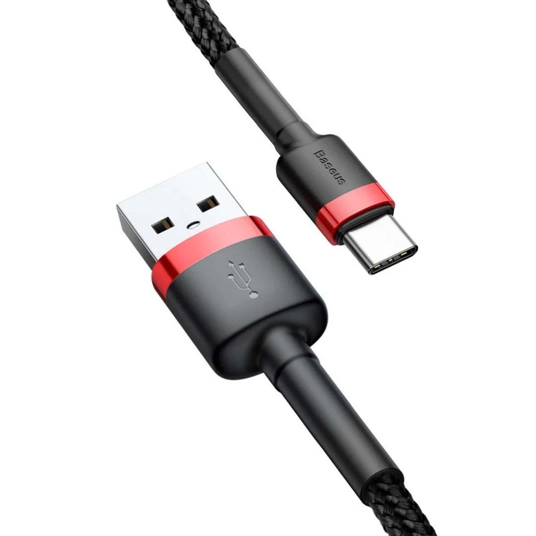Prise USB A - Prise USB-C 1m CATKLF-B91 Rouge+Noir Câble de baseus