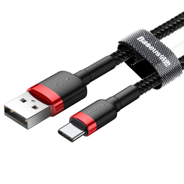 Prise USB A - Prise USB-C 1m CATKLF-B91 Rouge+Noir Câble de baseus