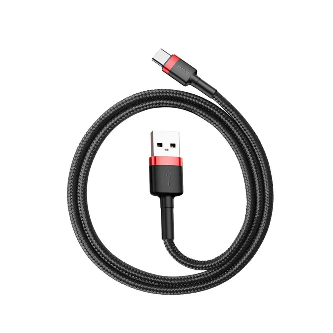 Prise USB A - Prise USB-C 1m CATKLF-B91 Rouge+Noir Câble de baseus