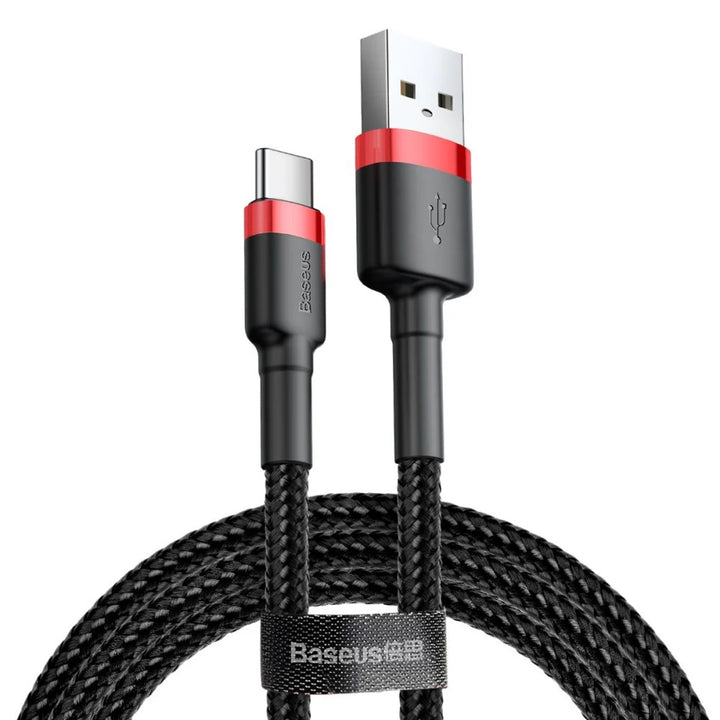 Prise USB A - Prise USB-C 1m CATKLF-B91 Rouge+Noir Câble de baseus