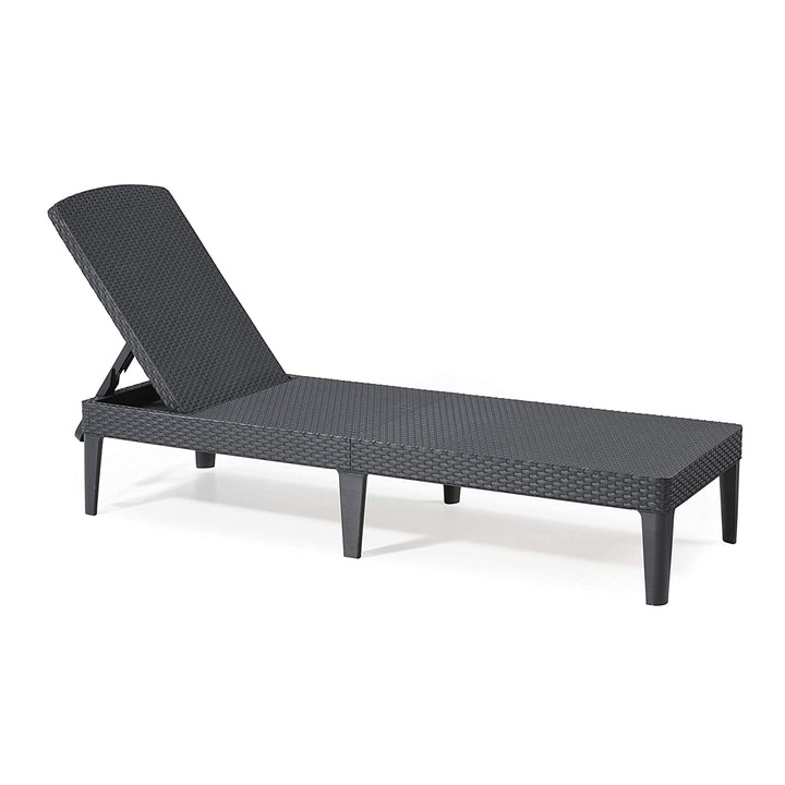 Chaise longue de jardin réglable Jaipur Sun Lounger graphite