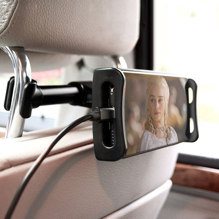 Maclean MC-894 Support universel pour smartphone et tablette de voiture Support d'appui-tête de voiture Support pivotant à 360 degrés pour voiture Support universel