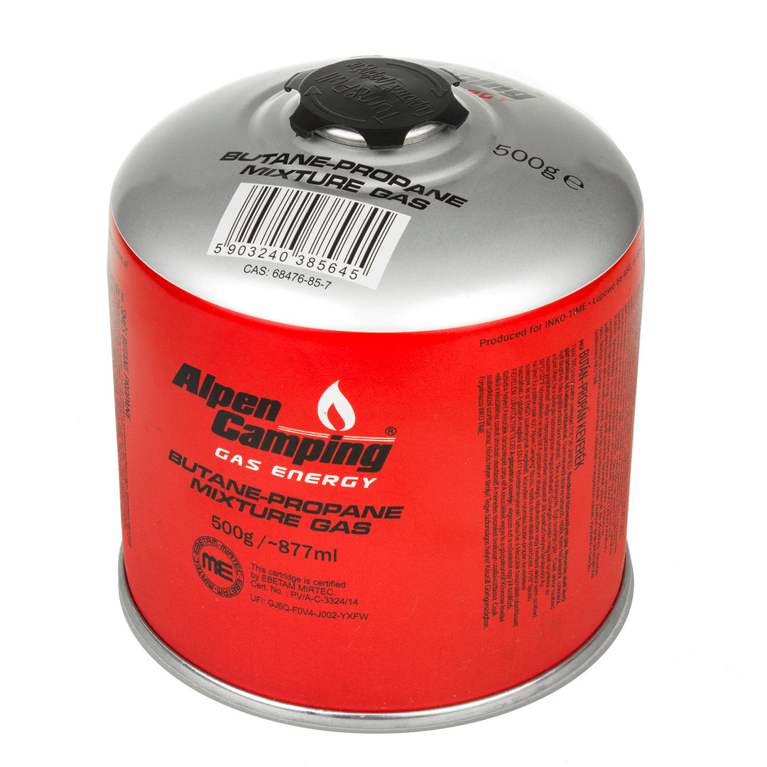 Cartouche de gaz 500 g Alpen Camping IK008 propane-butane