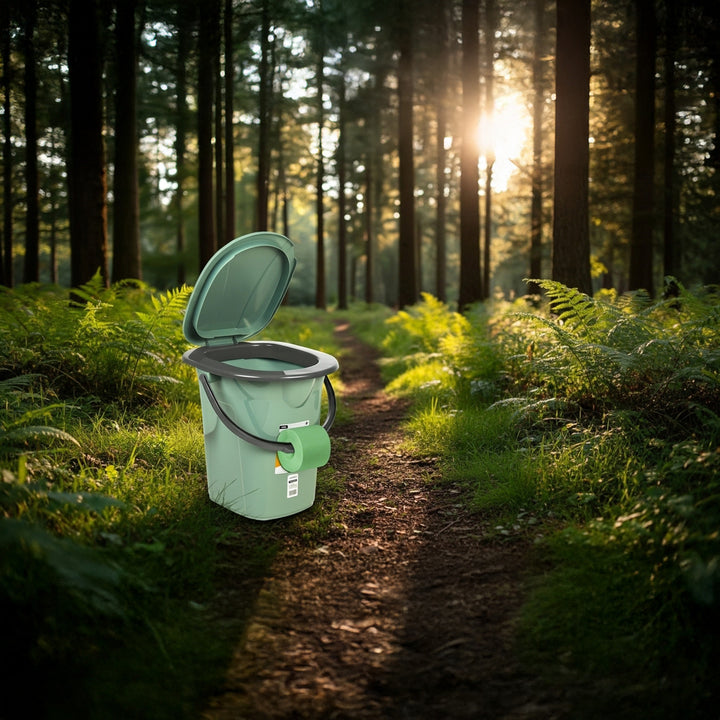 19L GreenBlue camping toeristentoilet (groen/grijs)