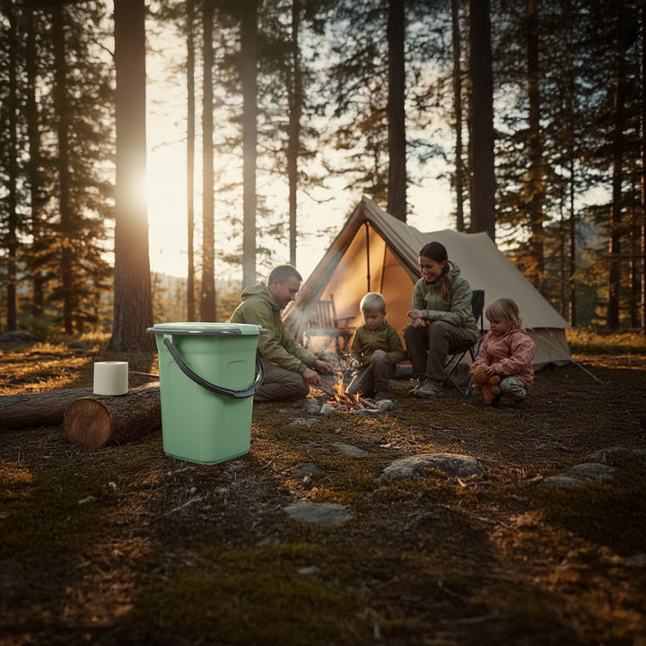 19L GreenBlue camping toeristentoilet (groen/grijs)