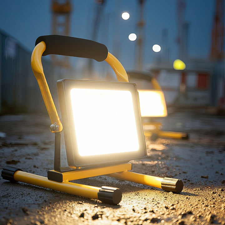 Maclean MCE632 Vloerstandaard voor Maclean LED-projector Geel staal Verstelbare hoek MCE550/650 MCE652