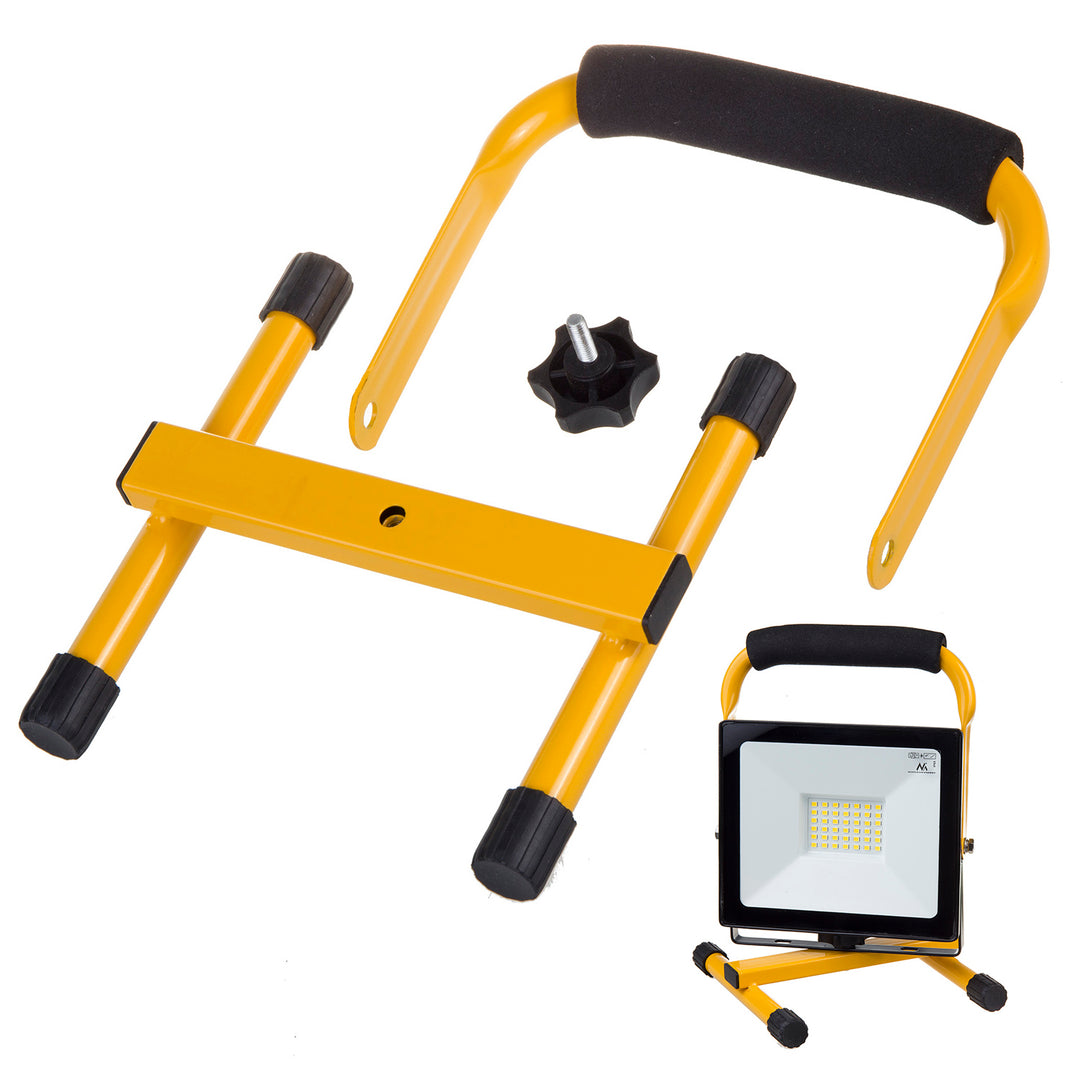 Maclean MCE632 Support de sol pour projecteur à LED Maclean Acier jaune Angle réglable MCE550/650 MCE652