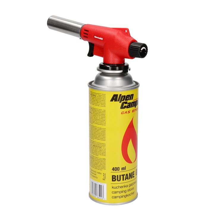 Brûleur à cartouche 400 ml Alpen Camping régulation de flamme VULCANO