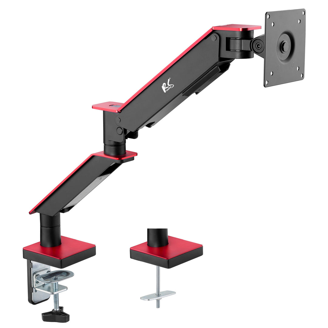 Ondersteuning voor NanoRS gaming LCD-scherm, 17-32", 8kg, vesa 75x75 en 100x100, dubbele arm, RS162