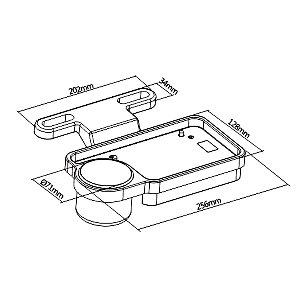 Maclean multifunctionele opvouwbare autohoofdsteunorganizer, maximaal 2 kg, MC-927