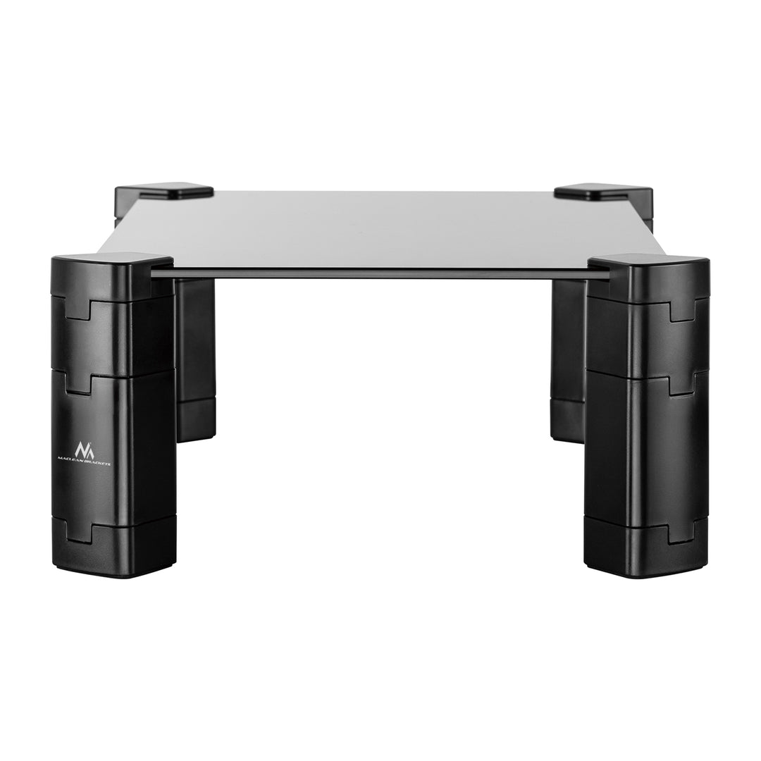 Maclean MC-934 Laptopstandaard schermondersteuning max. 20 kg gehard glas 429x269x127 mm