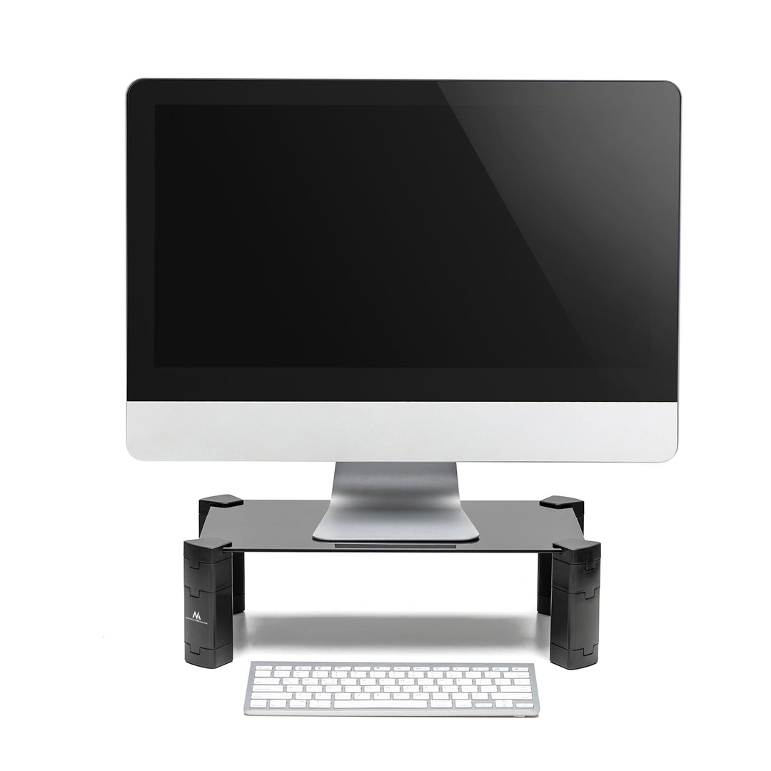 Maclean MC-934 Laptopstandaard schermondersteuning max. 20 kg gehard glas 429x269x127 mm