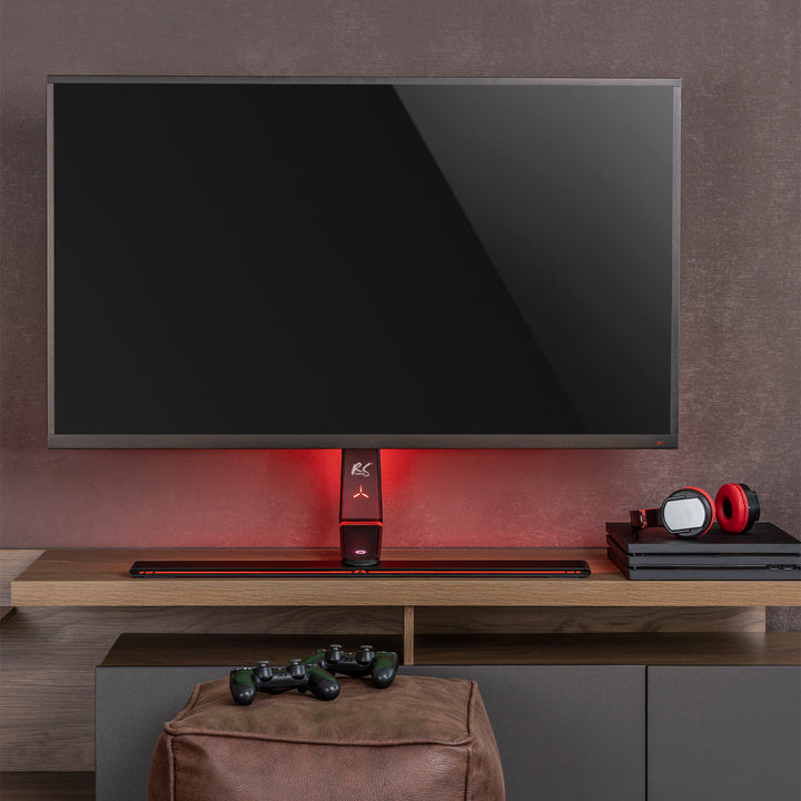 NanoRS RS167 in hoogte verstelbare RGB LED-gamingmonitorstandaard, 32-55" max. VESA 400x400 max. 40 kg,