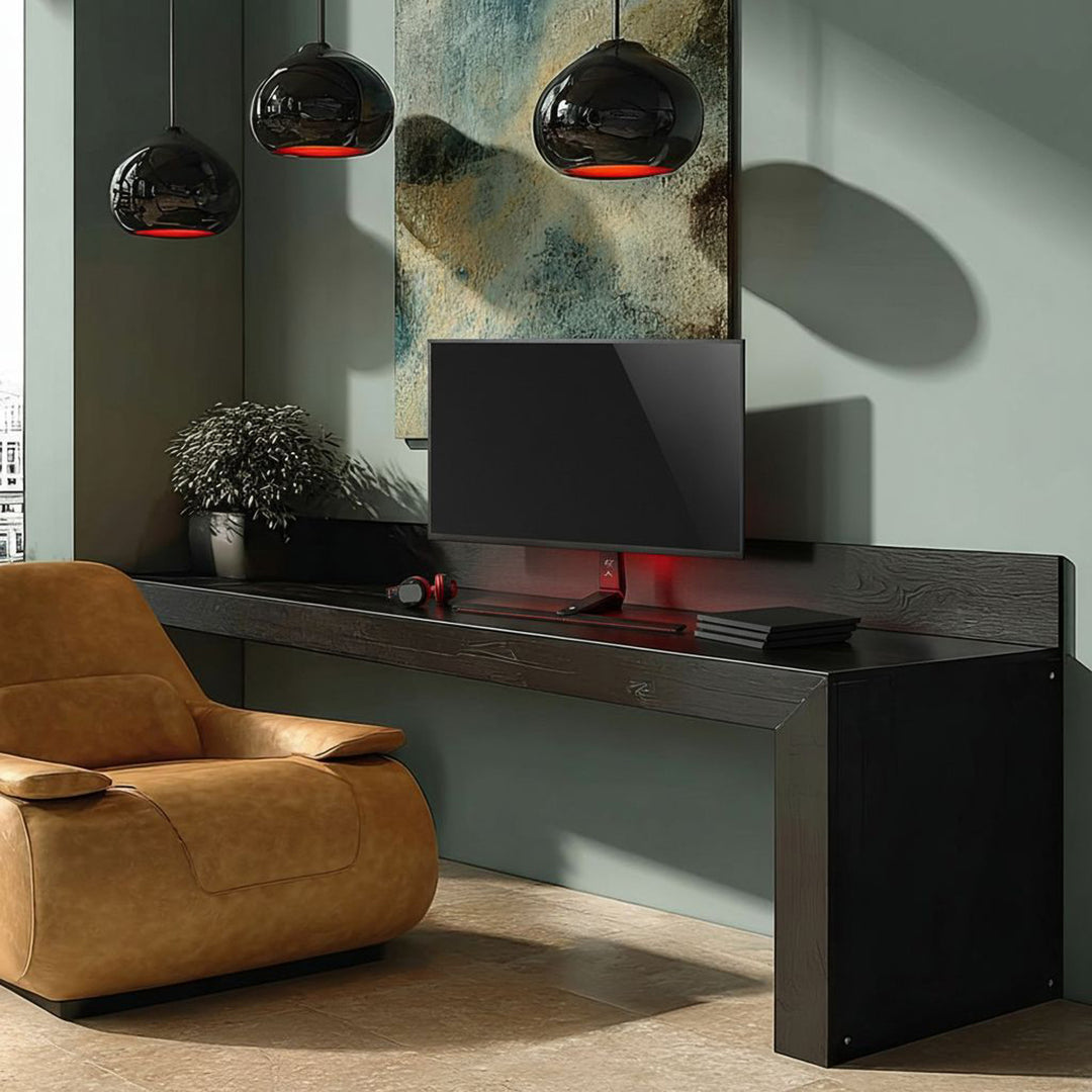 NanoRS RS167 in hoogte verstelbare RGB LED-gamingmonitorstandaard, 32-55" max. VESA 400x400 max. 40 kg,